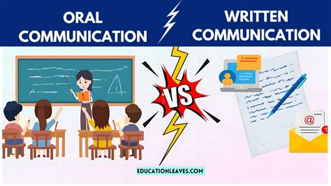 oral vs written chanel|Differences Between Oral and Written Communication.